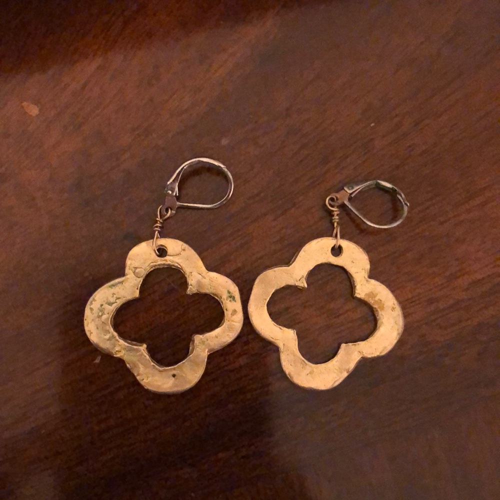 Gold earrings